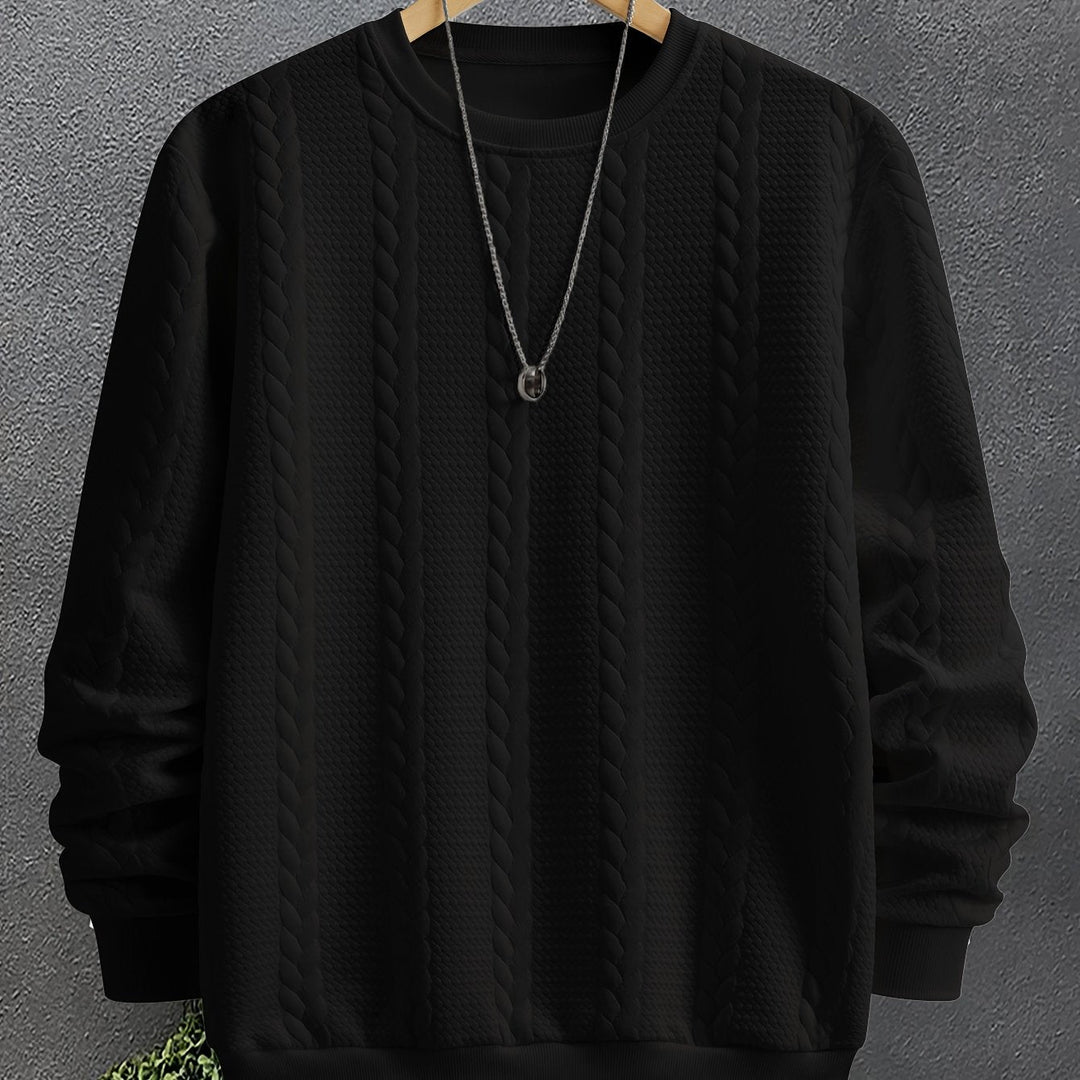 Thatcher | Texturerad Crew Neck Sweatshirt