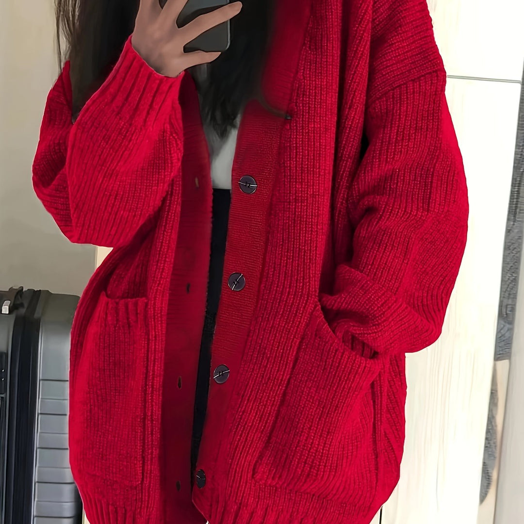 Maisie | Avslappnad Knapp-Front Kardiagan