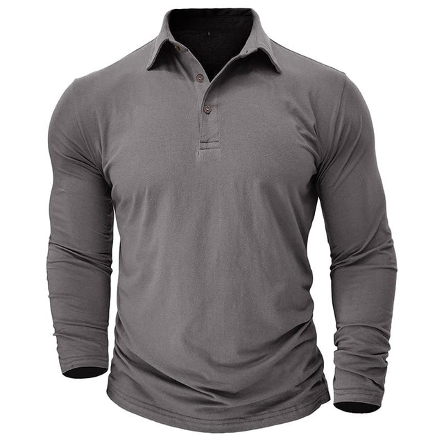 Travis Owen | Stilig Premium Långärmad Polo