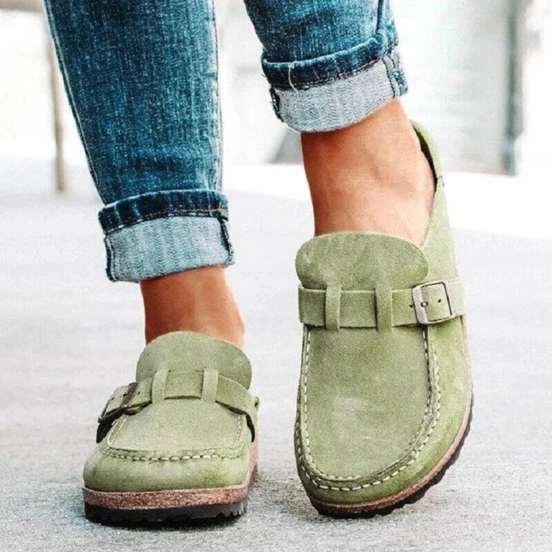 Lauren | Lågklackade Spänne Loafers