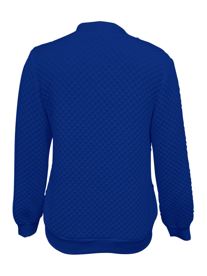 Carolyn | Kviltad Textur Baseballjacka