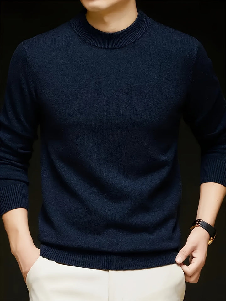 Jonah | Mock Neck Stickad Tröja
