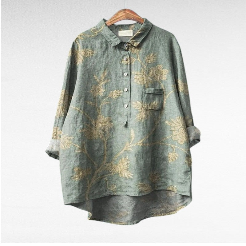 Leslie | Stilig Multicolor Blus