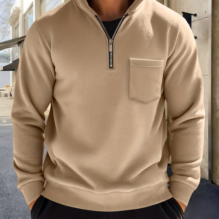 Emmett | Raffinerad Halv-Zip Pullover