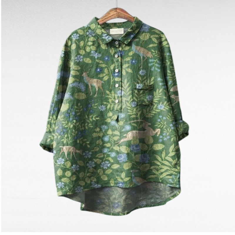 Leslie | Stilig Multicolor Blus