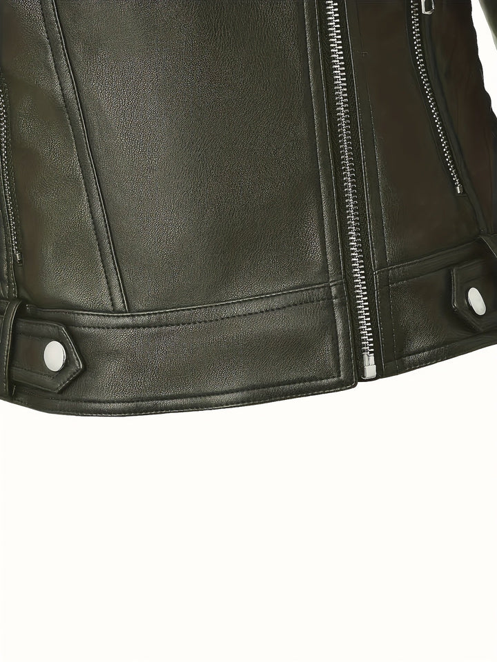 Mabel | Skulpterad Zip-Front Motojacka