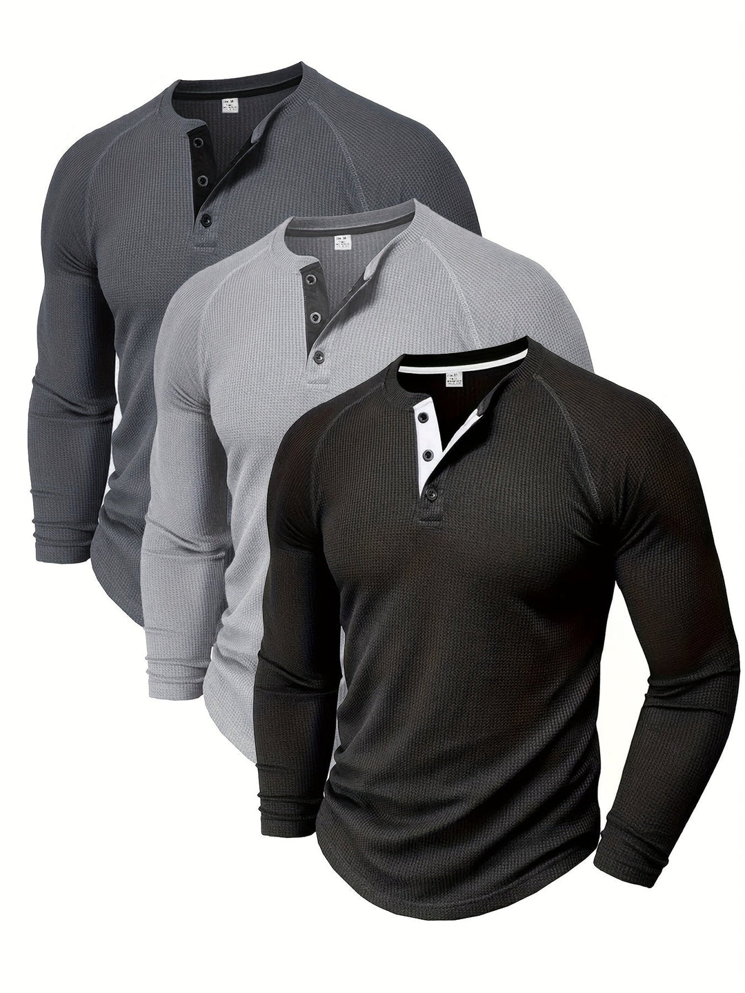 Graham | Klassisk Button Henley Skjorta