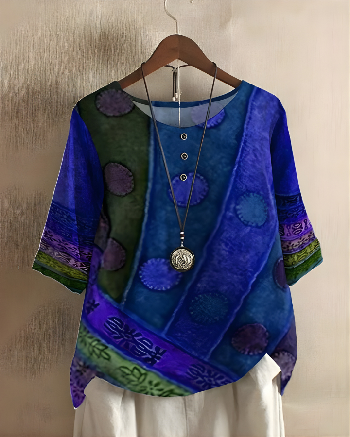 Fiona | Avslappnad Sommar Boho Top