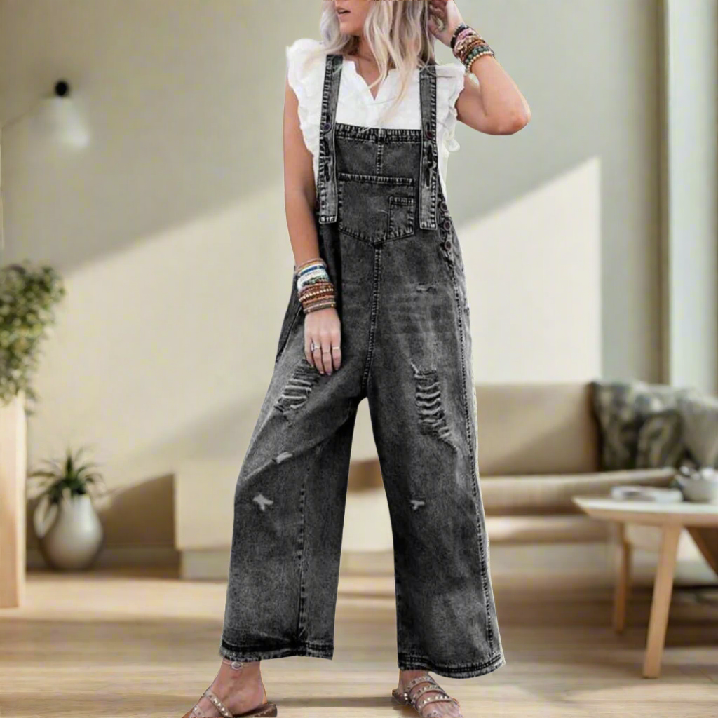 Carmelita | Premium Vintage Stil Enkel Jumpsuit