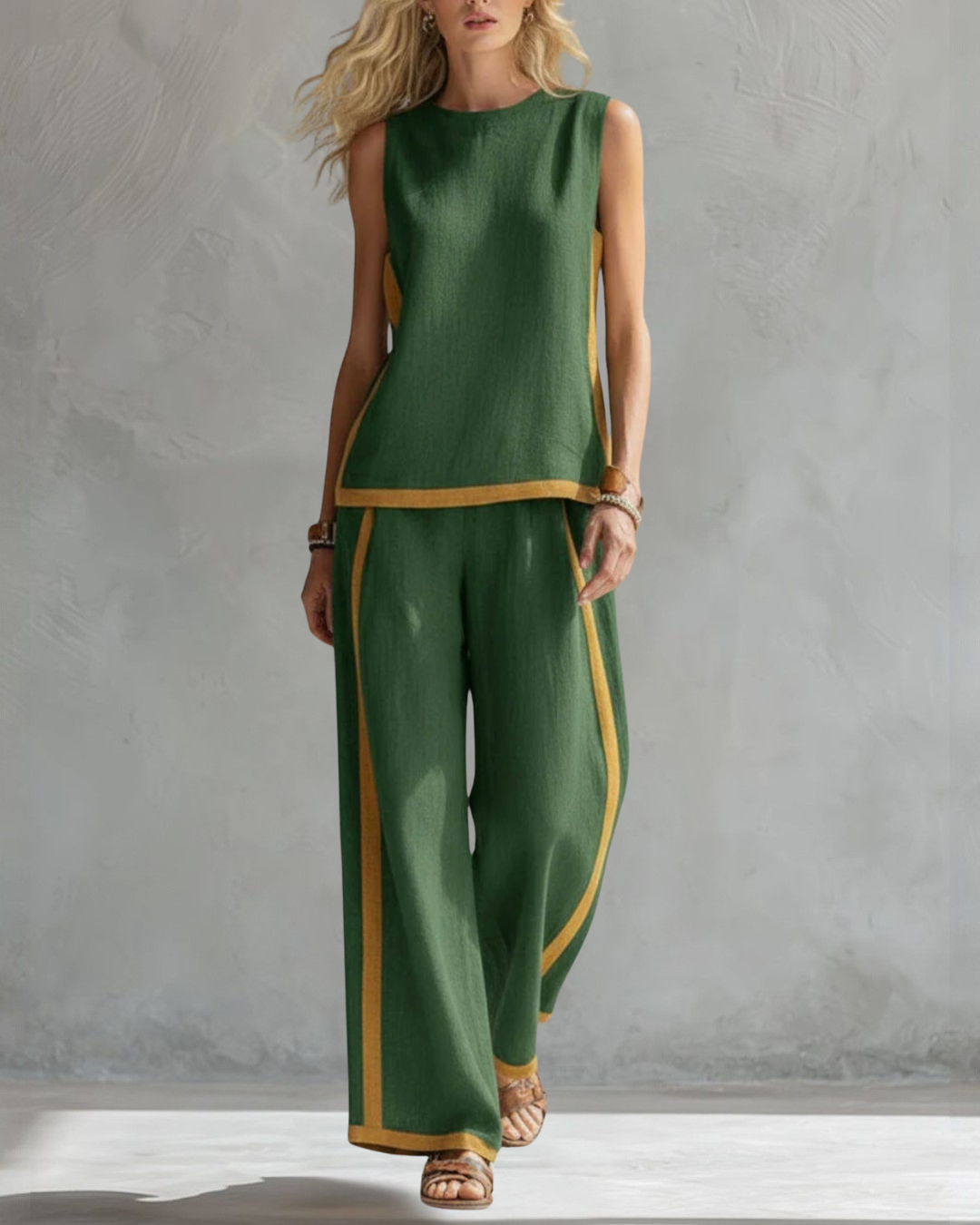 Layla | Elegant ärmlös och vid byxset