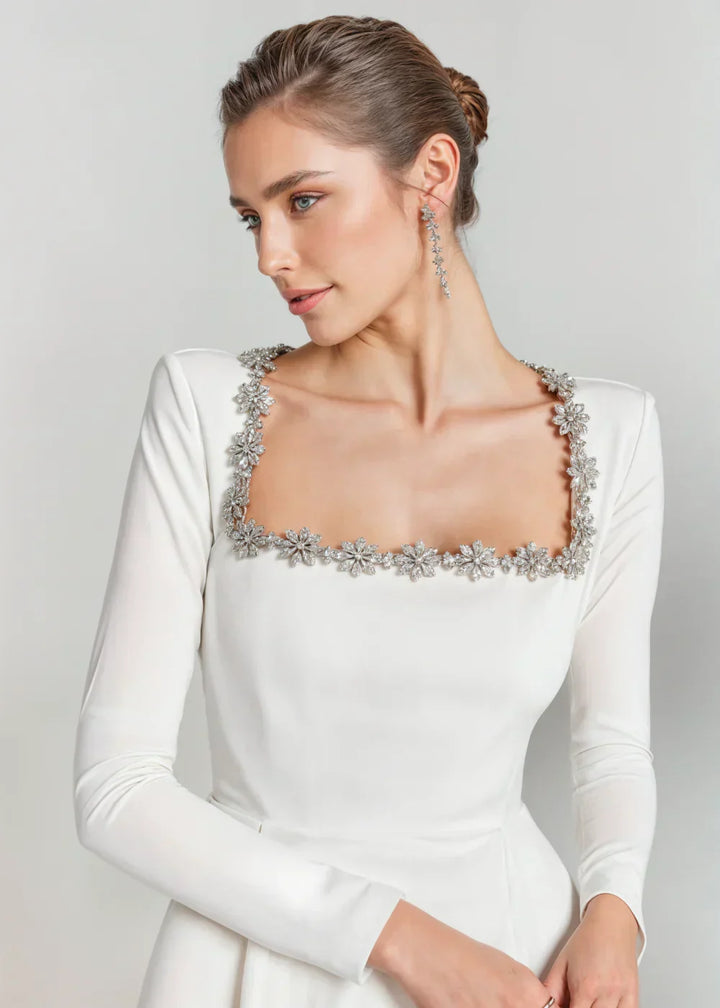 Brielle | Elegant Sammet Mini Klänning