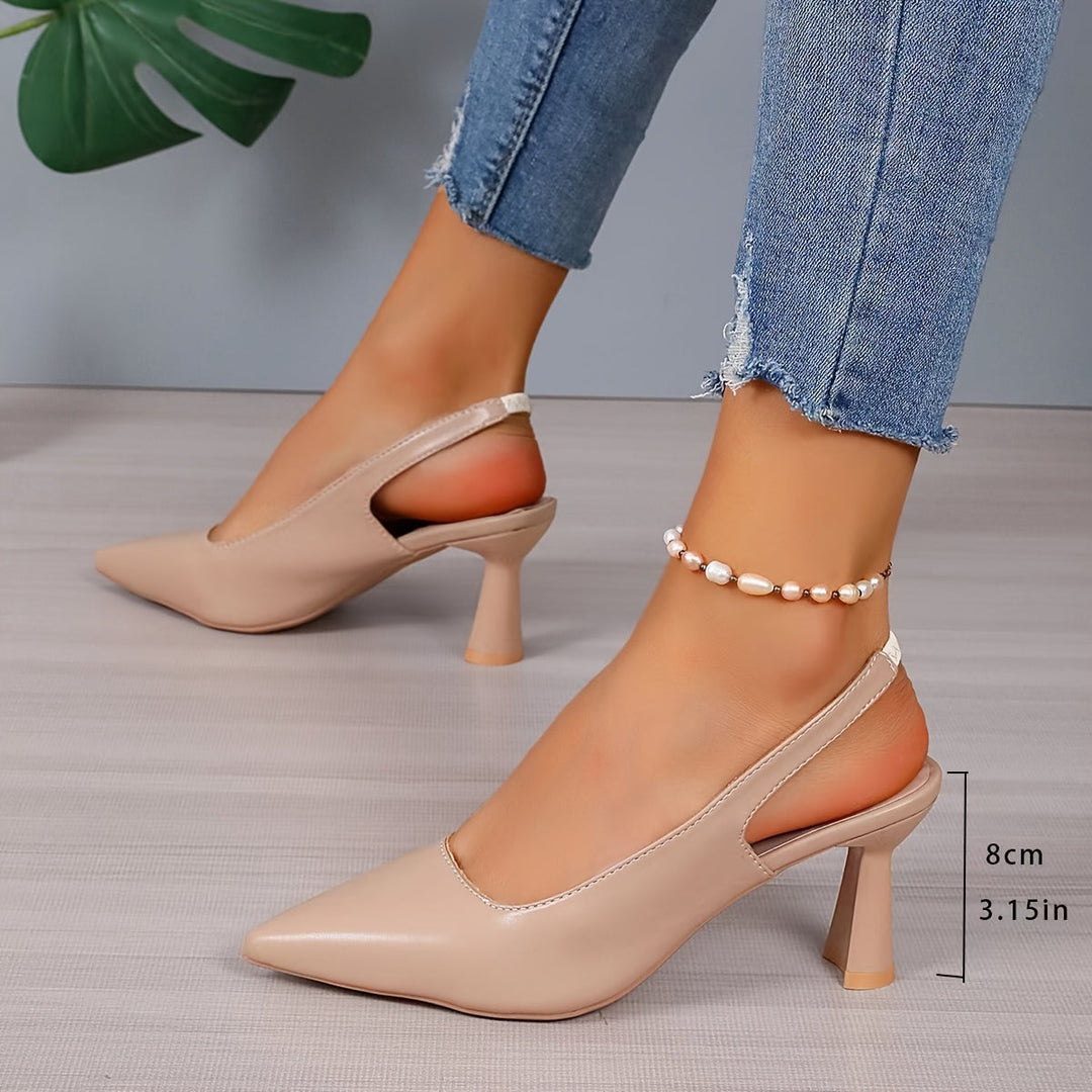 Sophia | Elegant Slingback Spetsiga Klackar