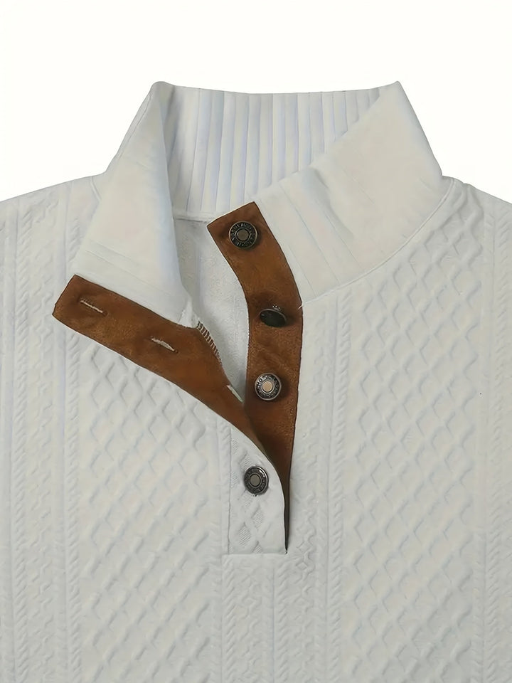 Ronan | Ståkrage Knapp Henley Tröja