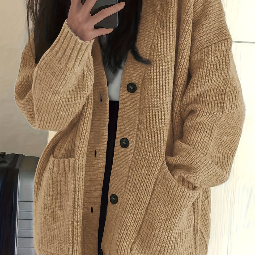 Maisie | Avslappnad Knapp-Front Kardiagan
