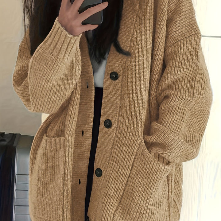 Maisie | Avslappnad Knapp-Front Kardiagan