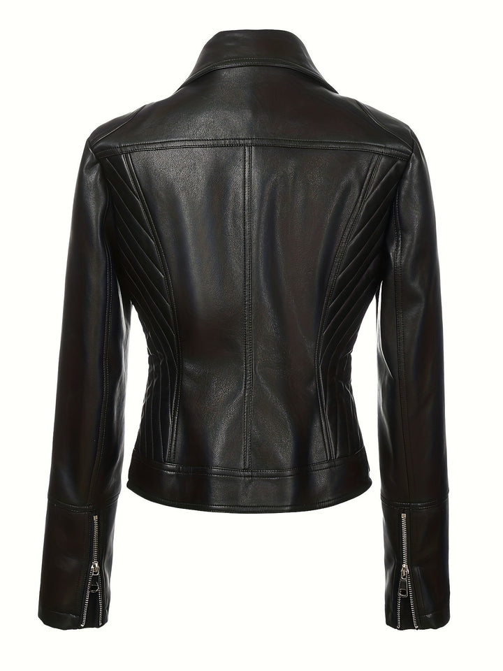 Mabel | Skulpterad Zip-Front Motojacka