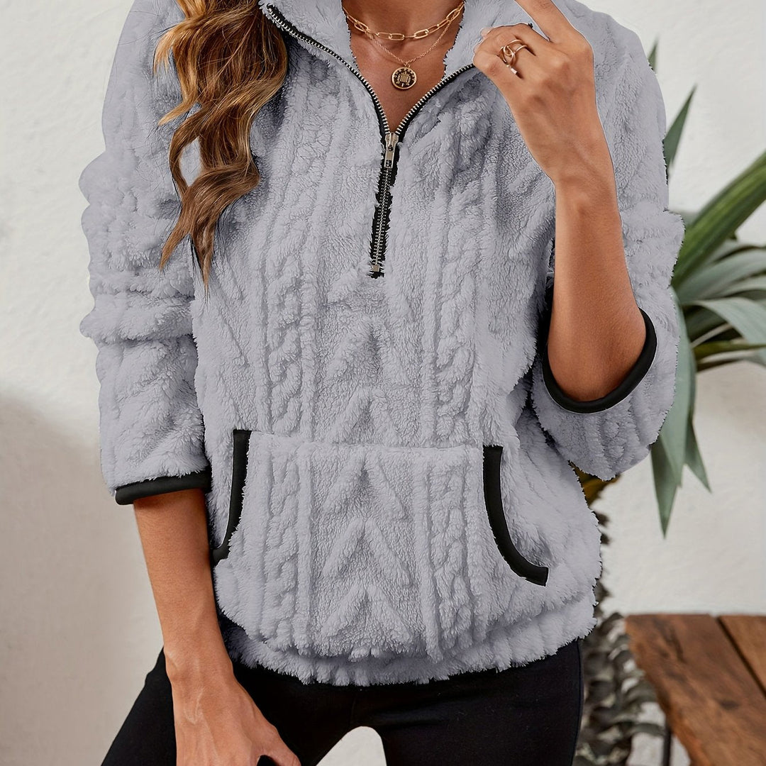 Delilah | Mysig Halv-Zip Tröja