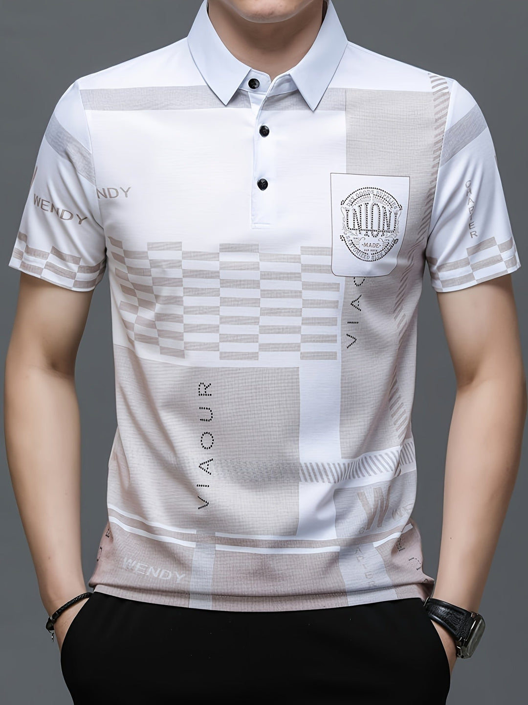 Nathaniel | Raffinerad Colorblock Polo Skjorta