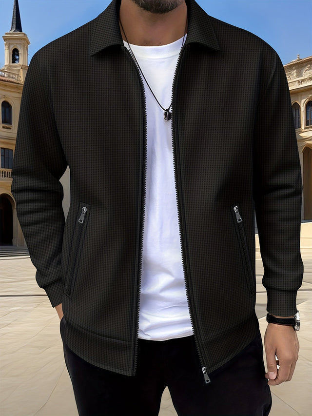 Cameron | Texturerad Zipjacka