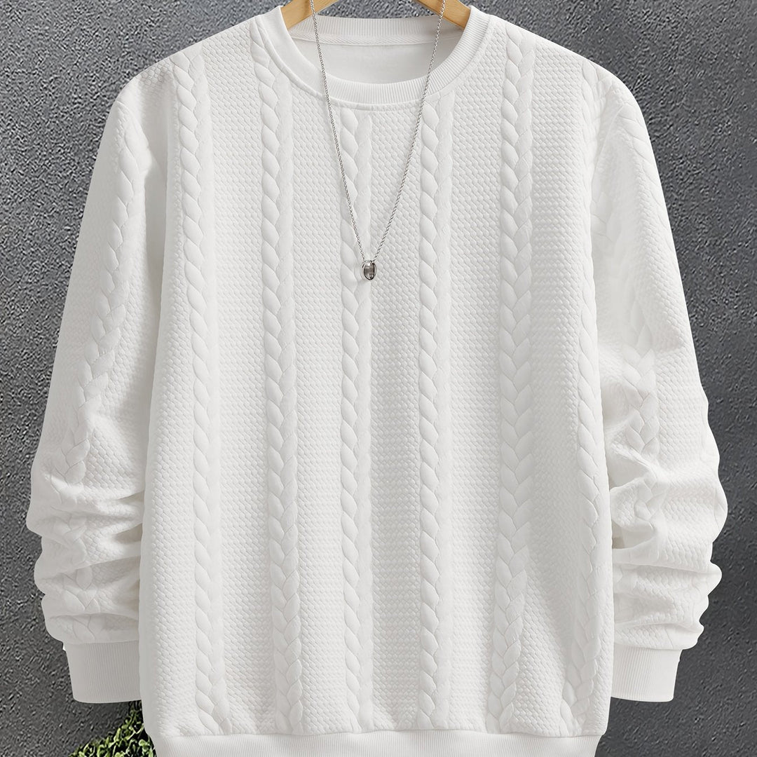 Thatcher | Texturerad Crew Neck Sweatshirt