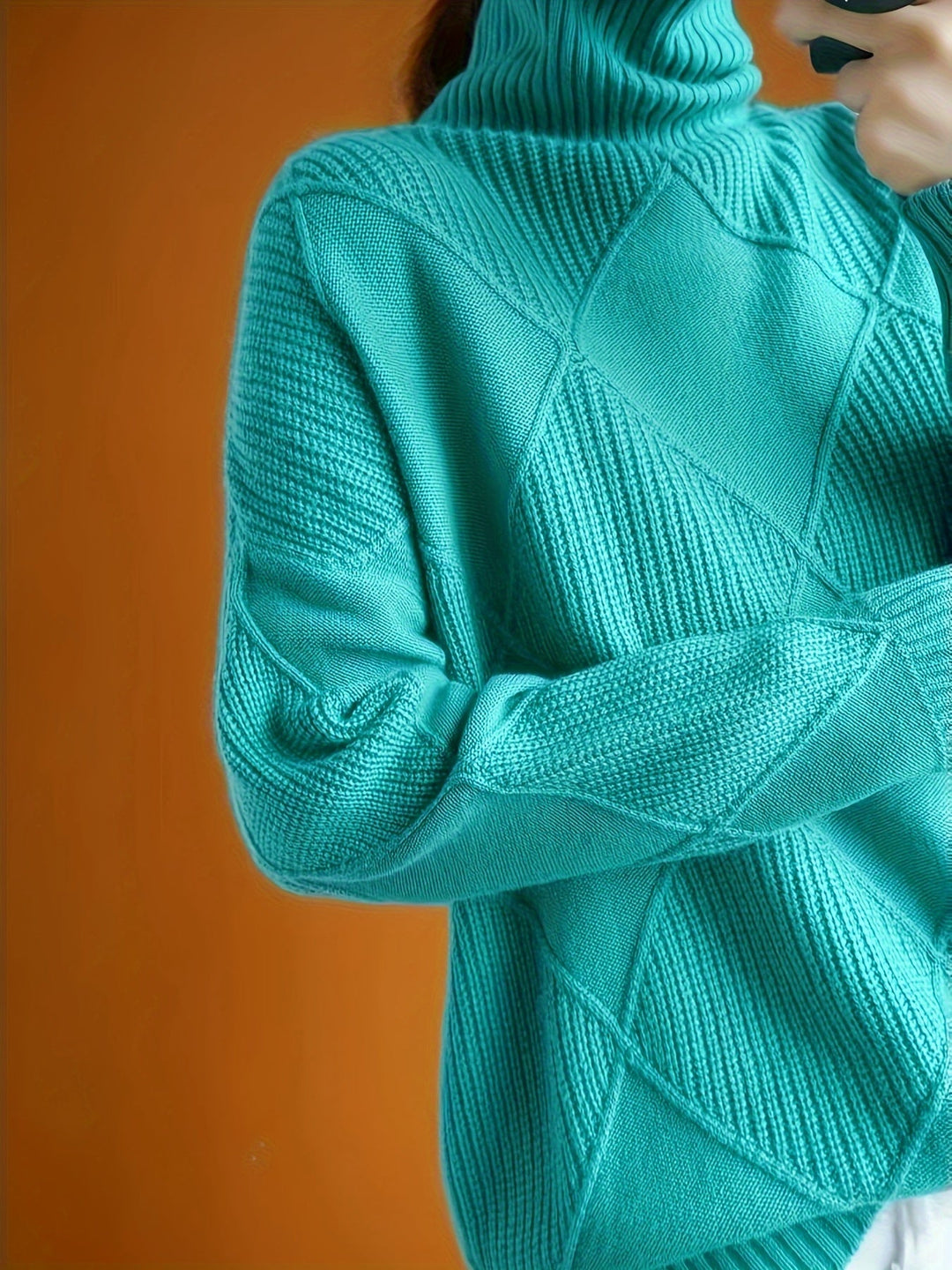 Maeve | Texturerad Polokrage Tröja