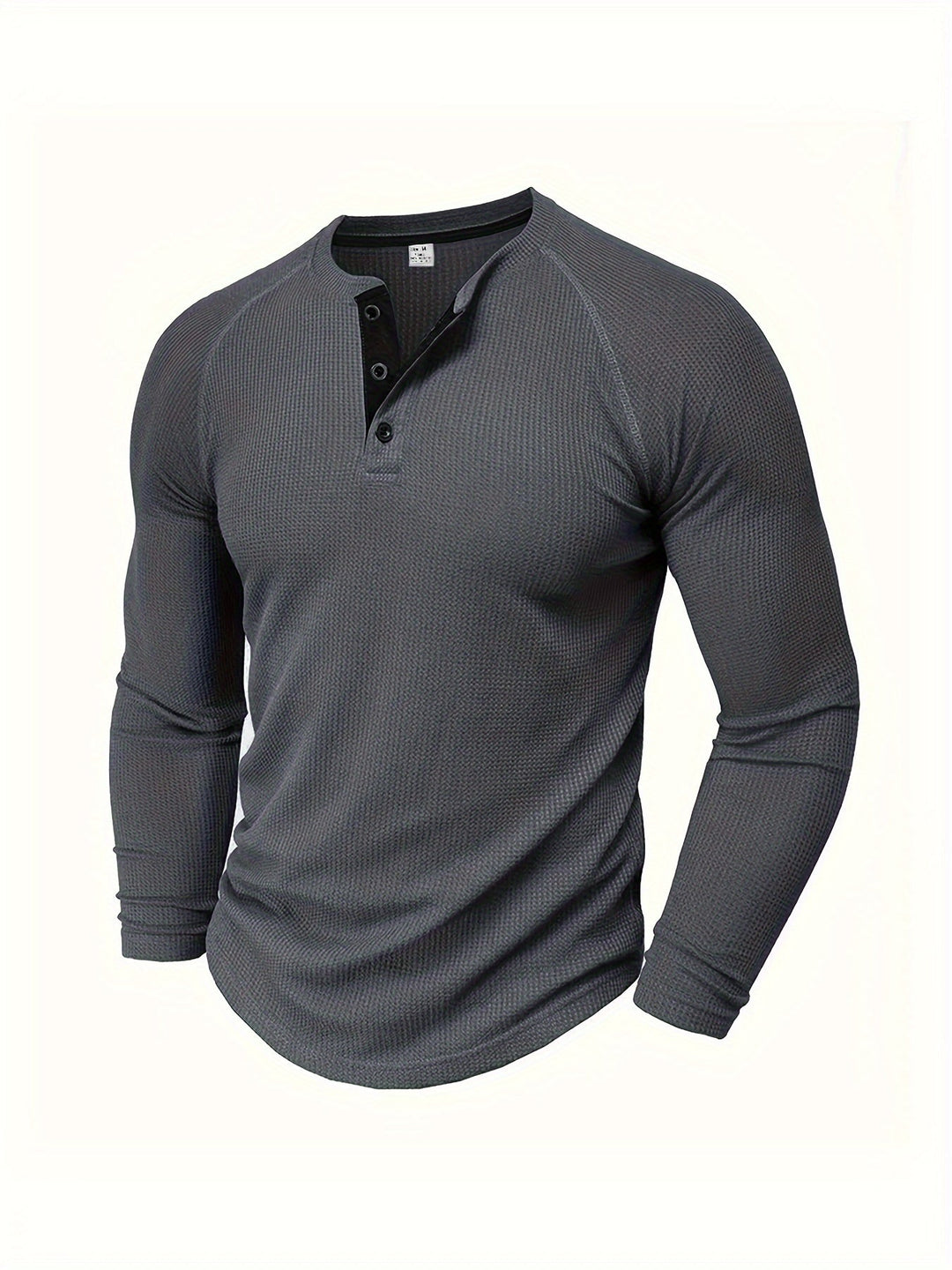 Graham | Klassisk Button Henley Skjorta