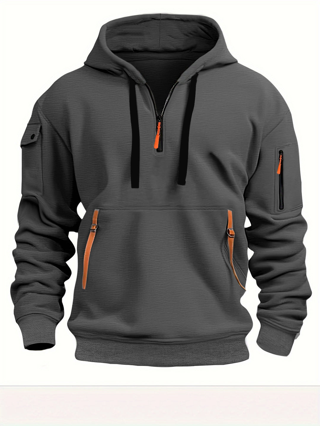 Hoodie oversize med nedfallande axlar och lös passform