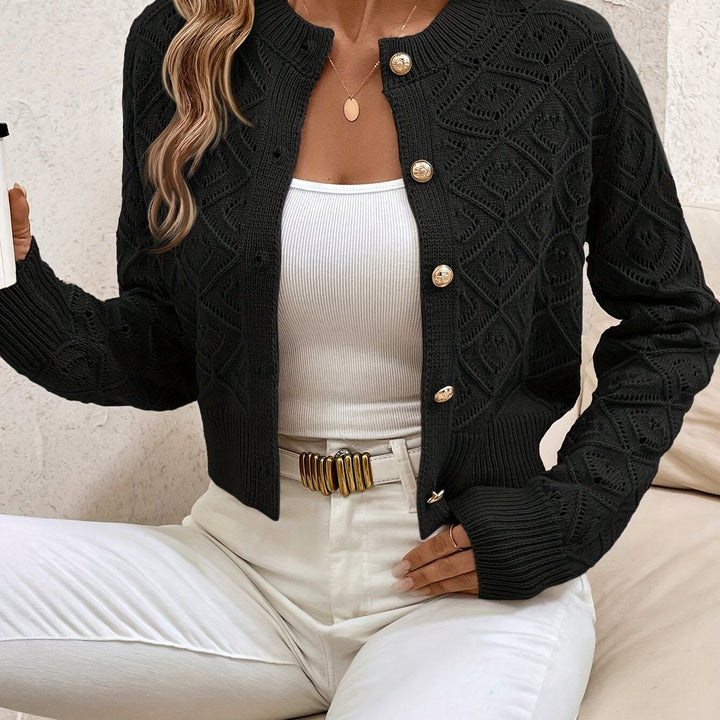 Della | Texturerad Knapp-Front Kofta
