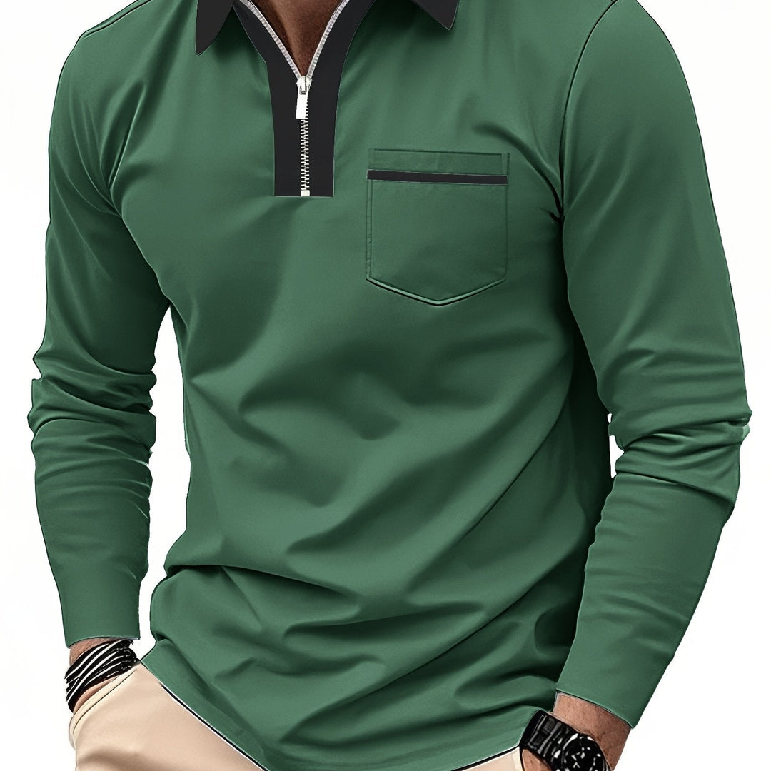 Curtis | Fins Zip-Krage Polo Skjorta