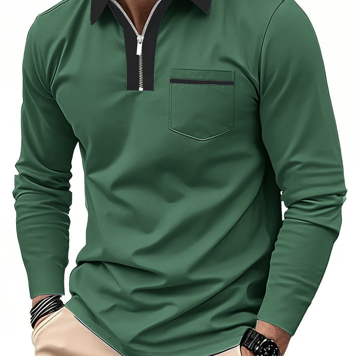 Curtis | Fins Zip-Krage Polo Skjorta