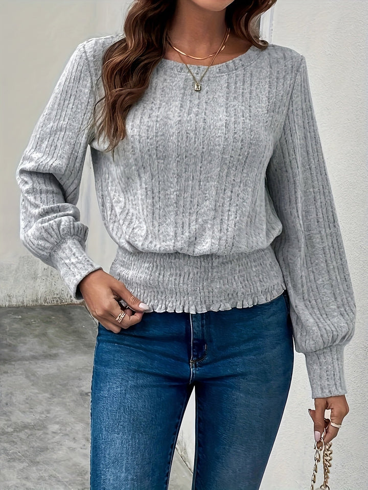 Corinthia | Smockad nederkant Ribbad Topp