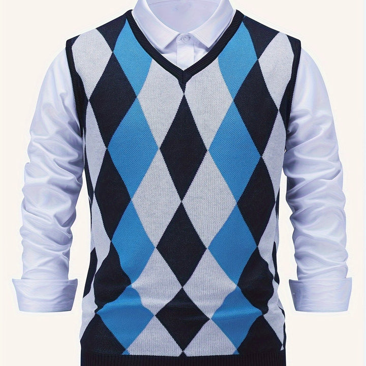 Chandler | Klassisk Argyle Tröja Väster