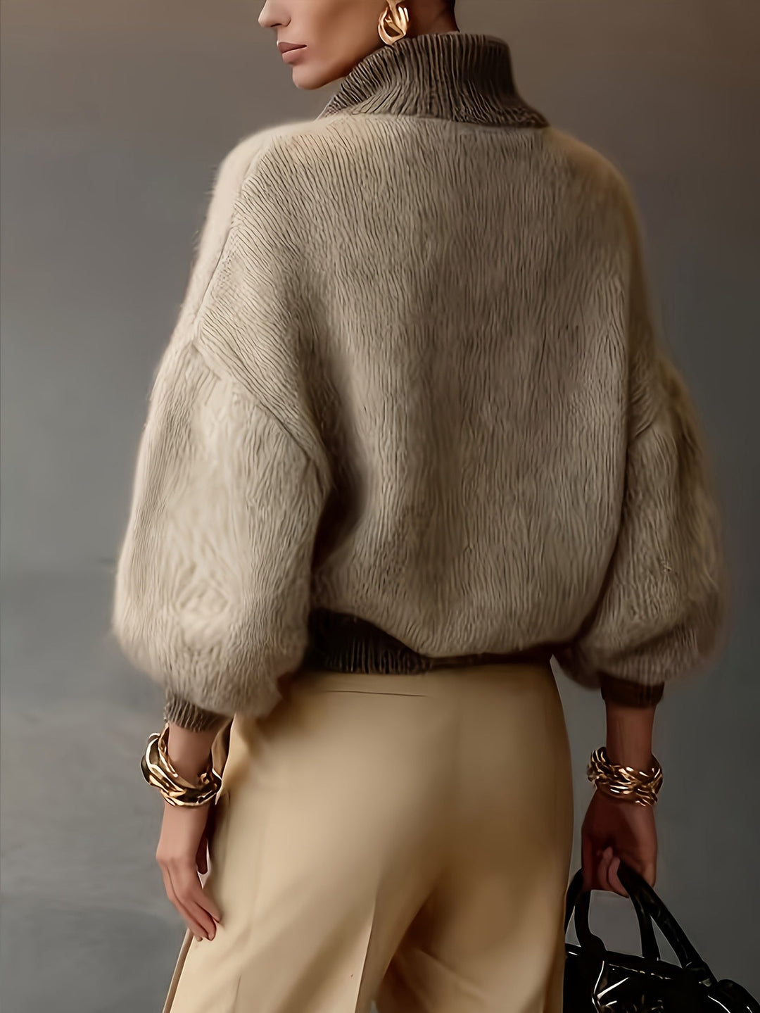 Cecily | Avslappnad Halv-Zip Tröja