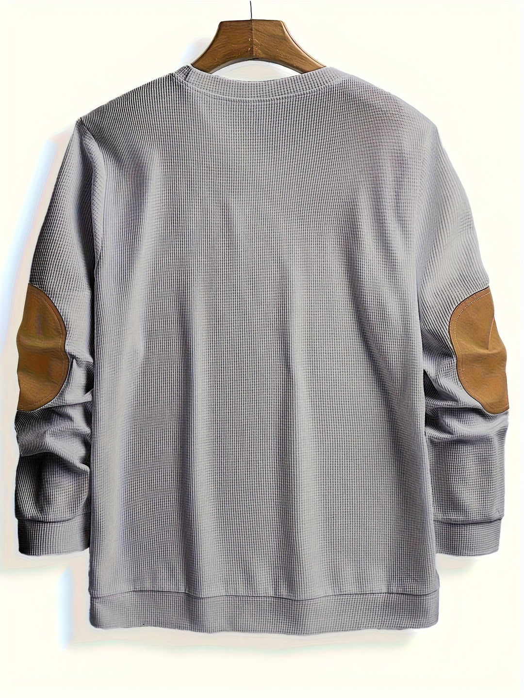 Aaron | Texturerad Elbow-Patch Pullover