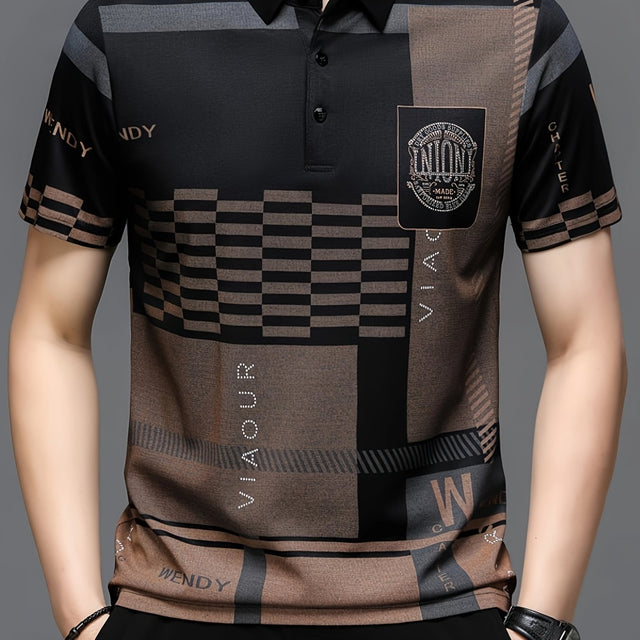 Nathaniel | Raffinerad Colorblock Polo Skjorta