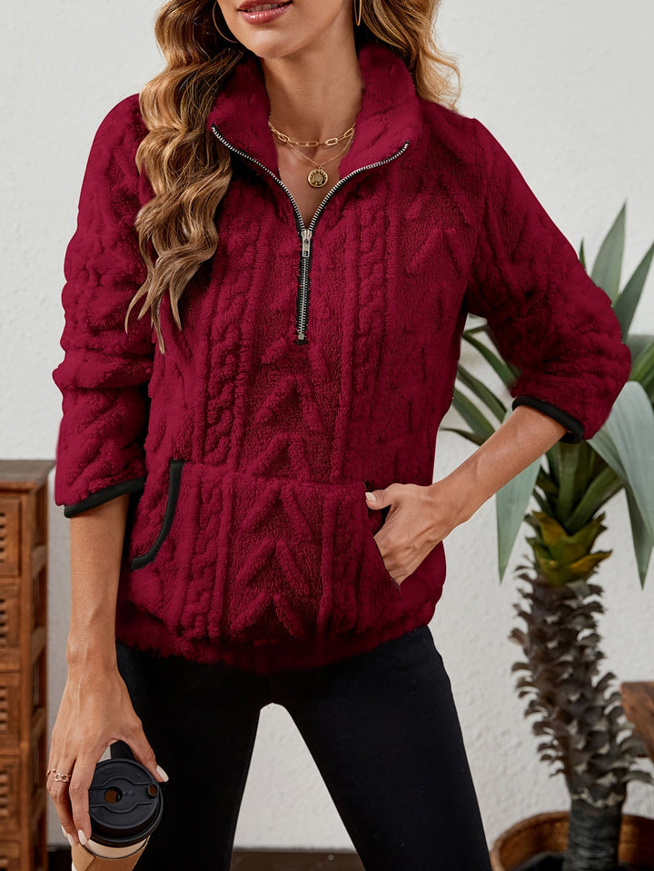 Delilah | Mysig Halv-Zip Tröja