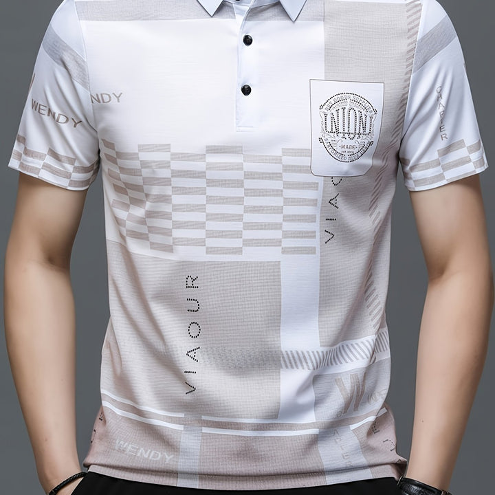Nathaniel | Raffinerad Colorblock Polo Skjorta