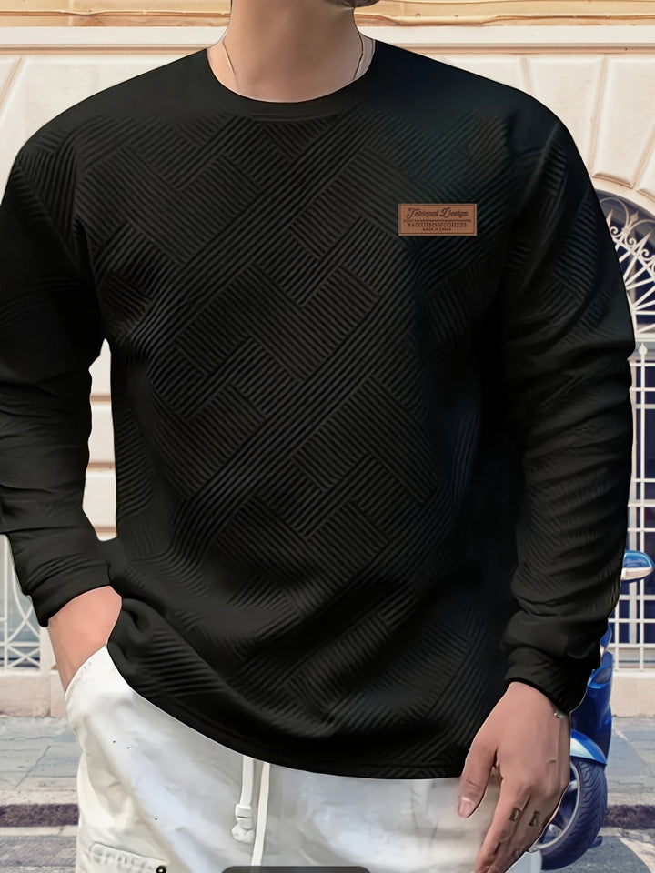 Elias | Texturerad Crew Neck Sweatshirt