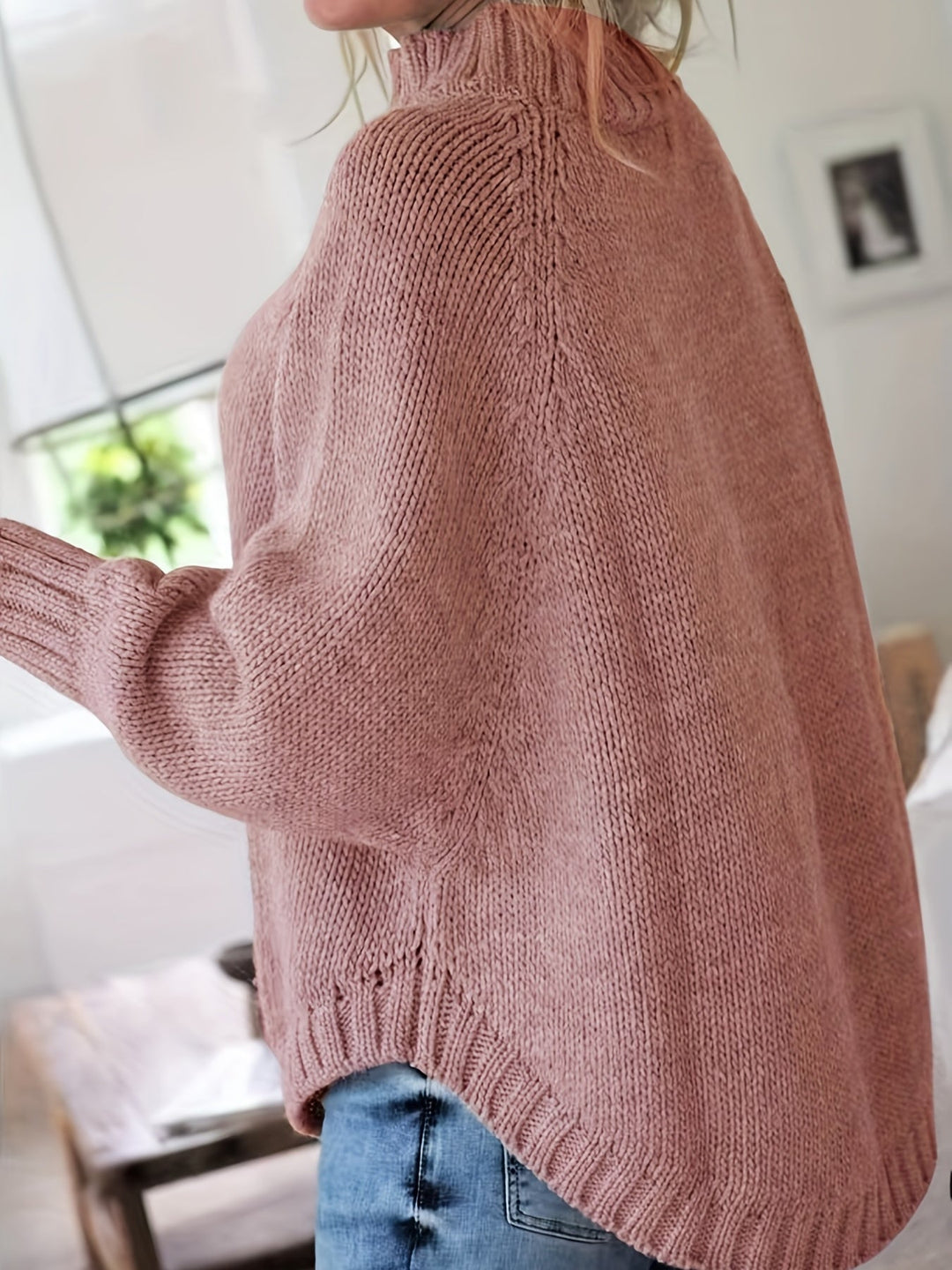 Gwendolyn | Kabelstickad Höghalssweater
