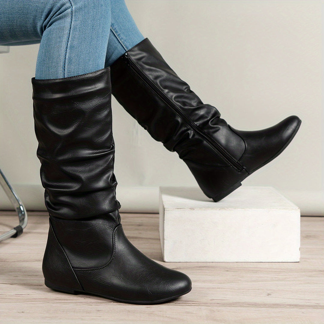 Maureen | Slouchade Mid-Calf Stövlar