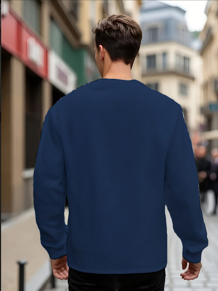 Elias | Texturerad Crew Neck Sweatshirt