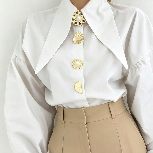 Lucille | Statement Krage Blus