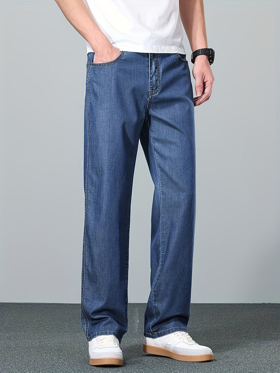 Nash | Avslappnade Rakben Jeans