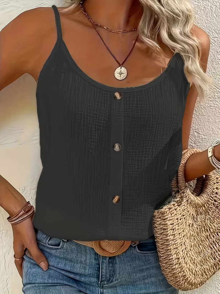Kayla | Blus med knappframsida