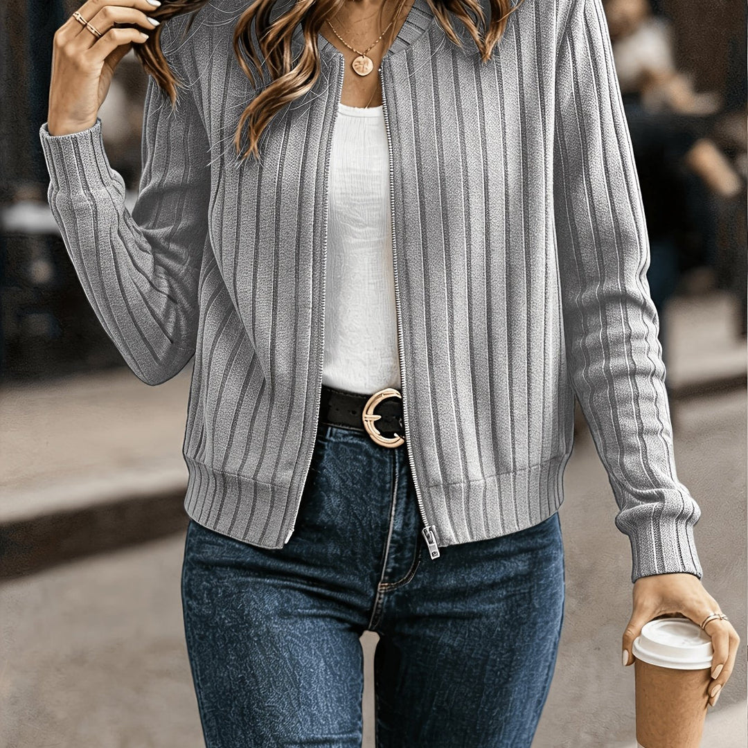 Blair | Ribbade Zip-Front Jacka