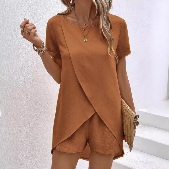Melanie | Elegant sommar slit skjortset
