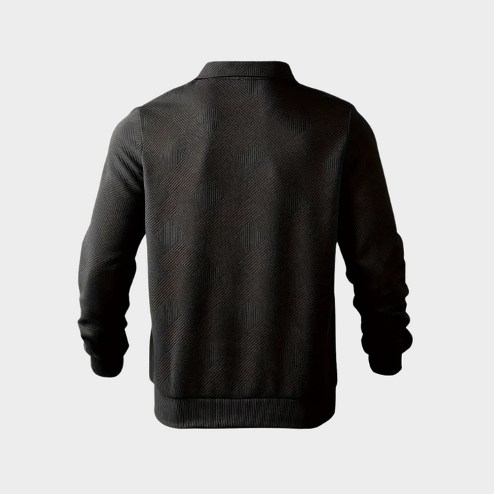 Hudson | Texturerad Halvdragkedja Pullover