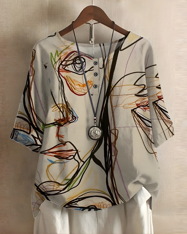 Fiona | Avslappnad Sommar Boho Top