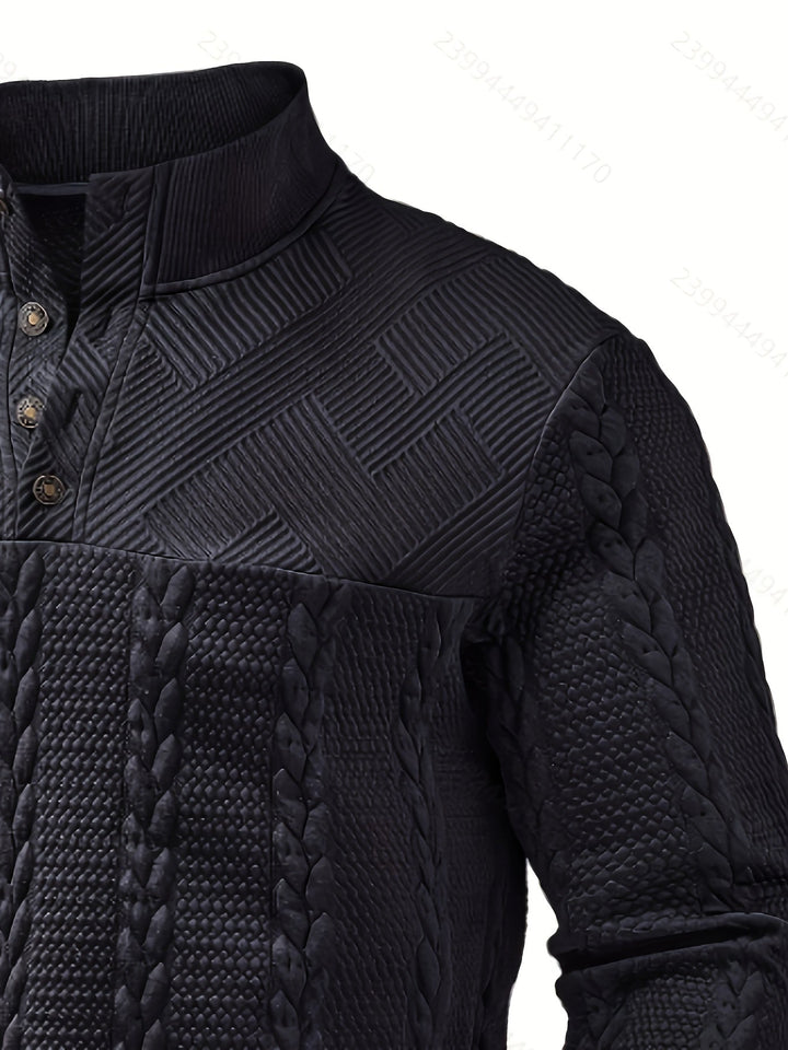 Sterling | Texturerad Ståkrage Pullover