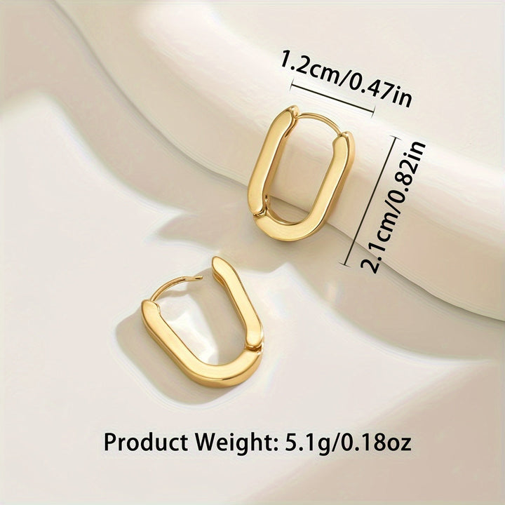 Wanda | Eleganta Geometriska Hoop Örhängen